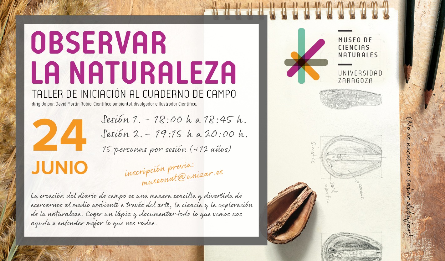 Taller de iniciación al cuaderno de campo. Turno 18.00 a 18.45h - Observar  la naturaleza - Inicio